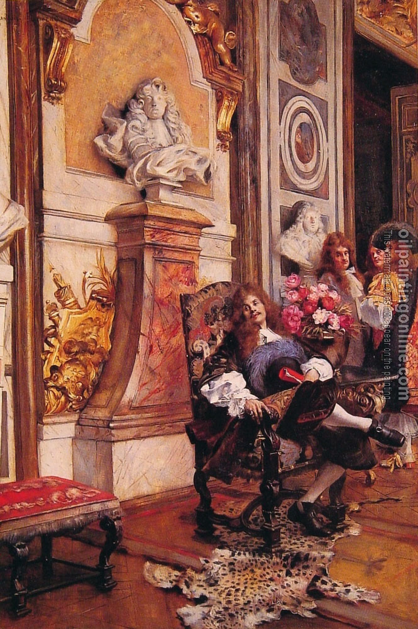 Flameng Francois - Moliere Demanding an Audience with King Louis XIV at Versail